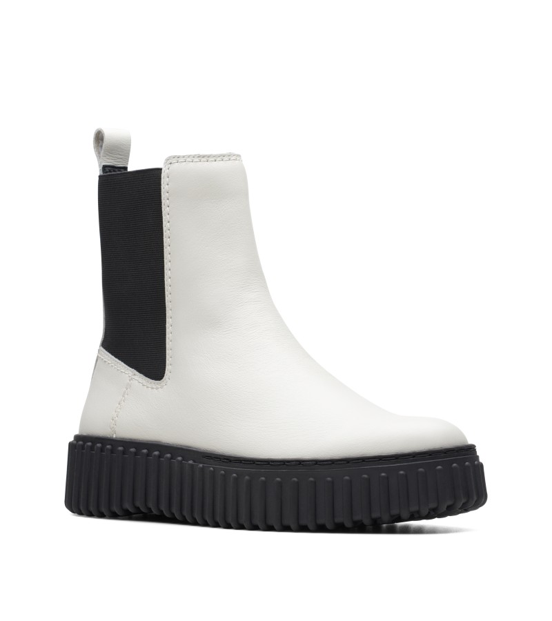 Clarks - Torhill Maple Off White Leather